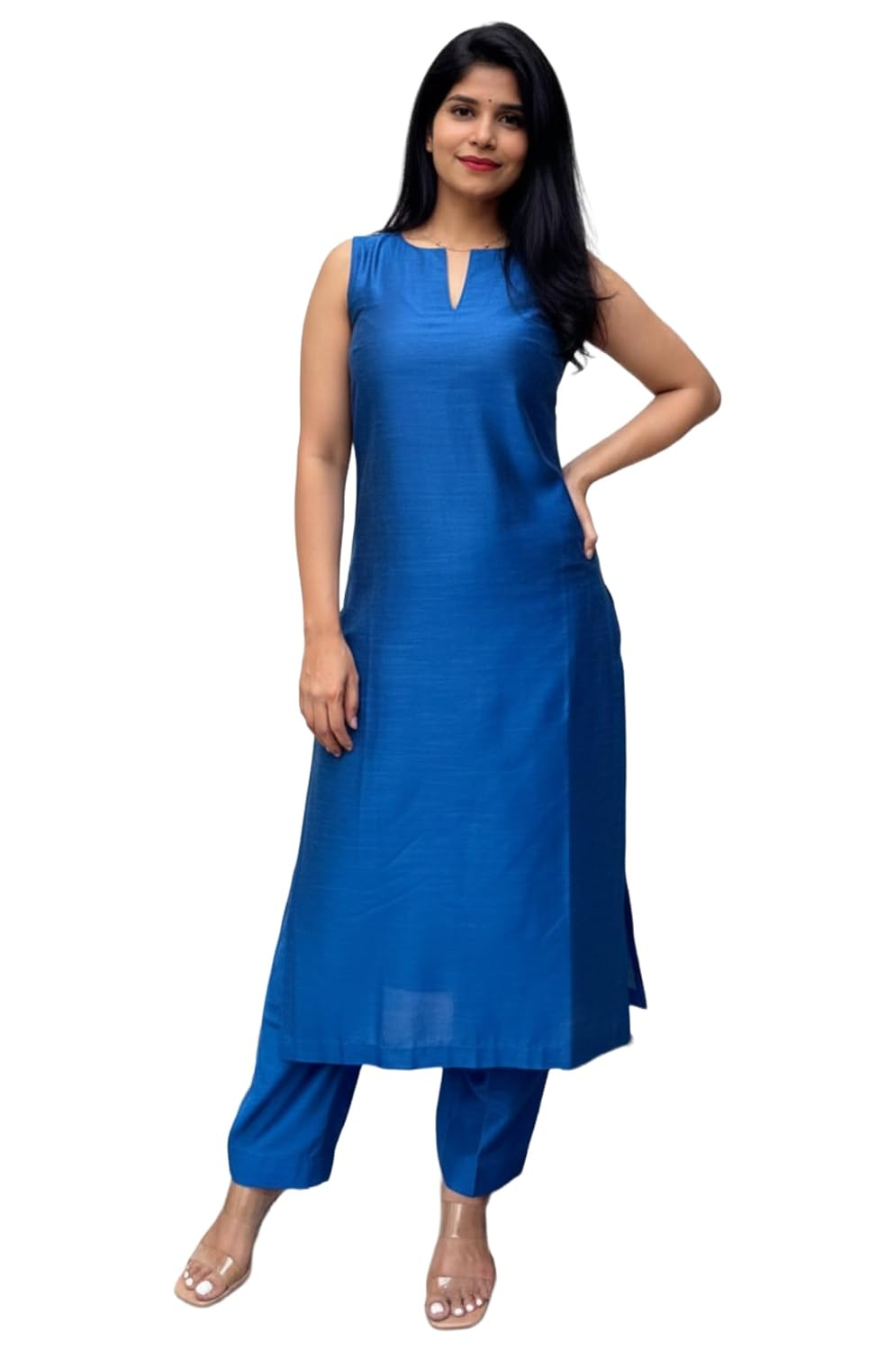 Women's Straight Kurta & Palazzo Set - Style 5 - Image 23