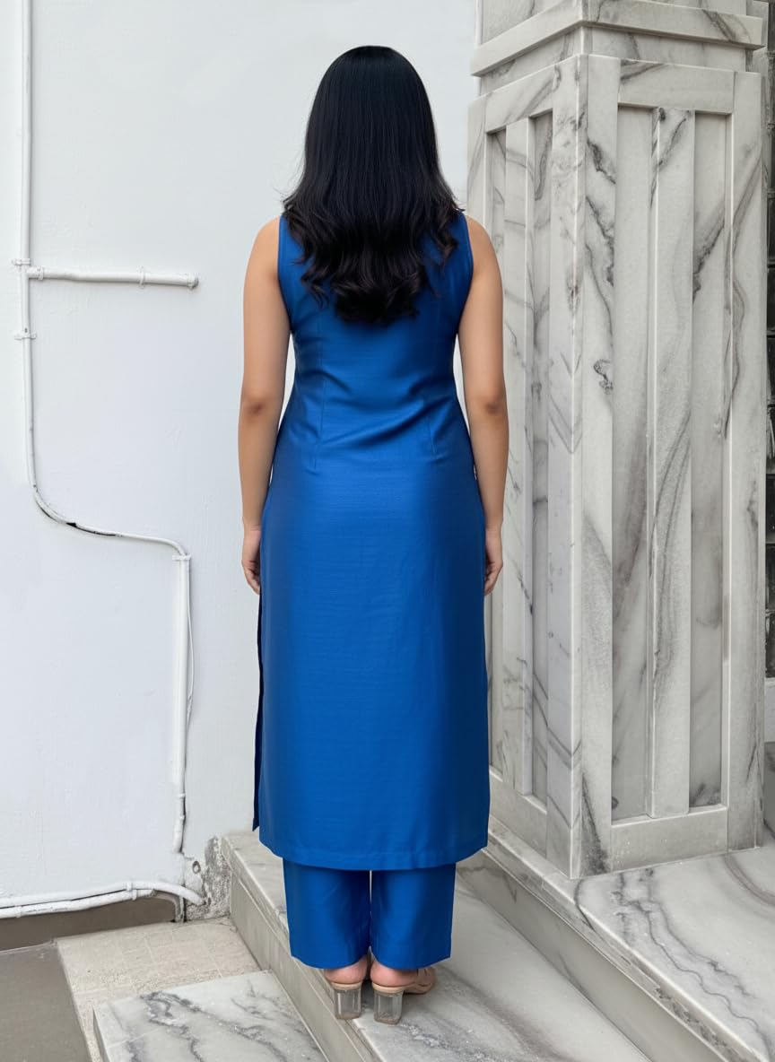Women's Straight Kurta & Palazzo Set - Style 3 - Image 29