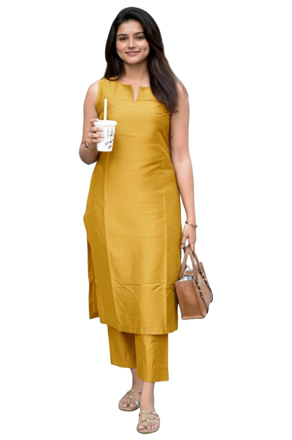 Women's Straight Kurta & Palazzo Set - Style 3 - Image 33