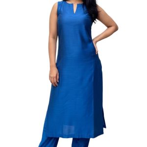 Women's Straight Kurta & Palazzo Set - Style 2