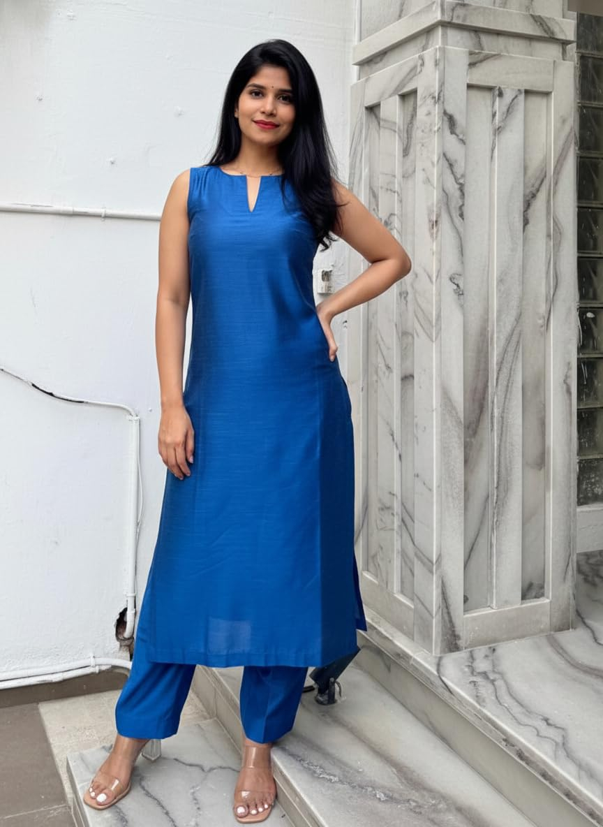 Women's Straight Kurta & Palazzo Set - Style 2 - Image 6