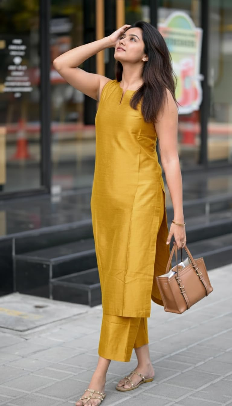 Women's Straight Kurta & Palazzo Set - Style 2 - Image 36