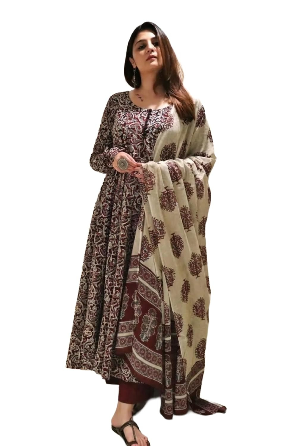 Women's Anarkali Kurta Set with Dupatta