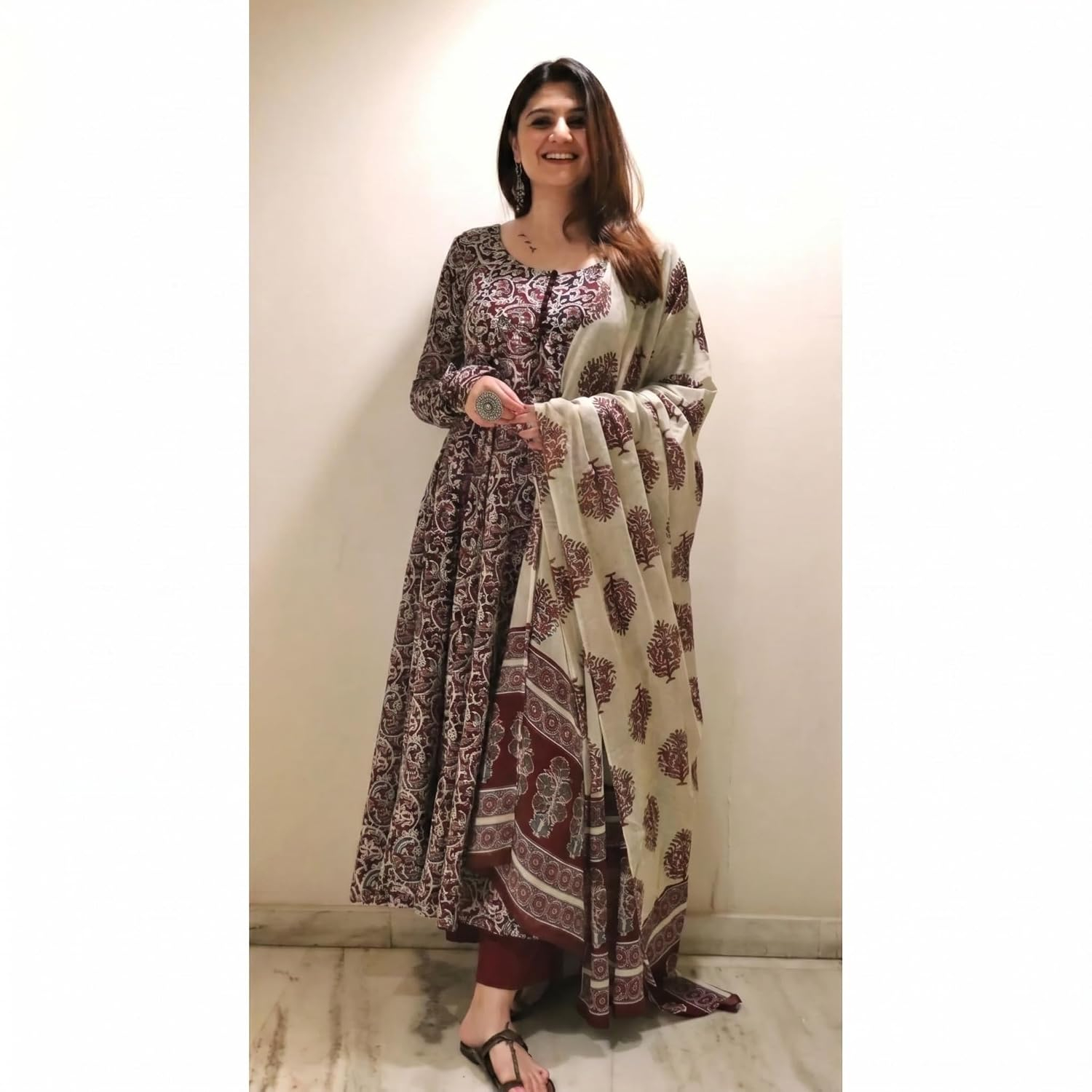 Women's Anarkali Kurta Set with Dupatta - Image 7
