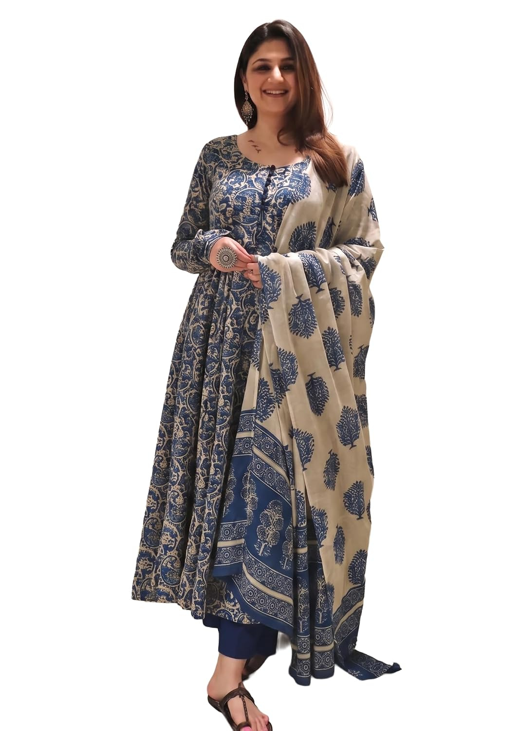 Women's Anarkali Kurta Set with Dupatta - Image 8