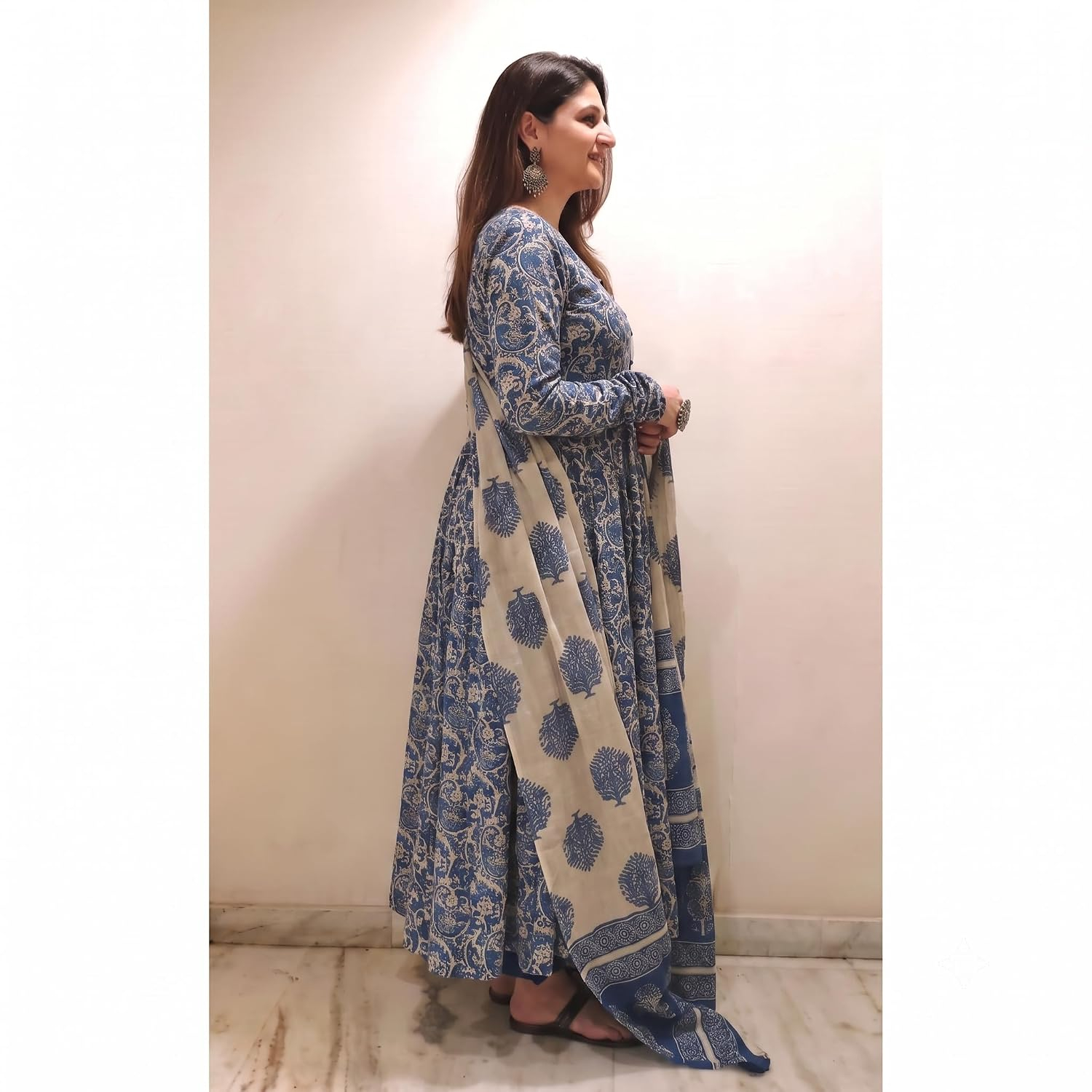 Women's Anarkali Kurta Set with Dupatta - Image 10