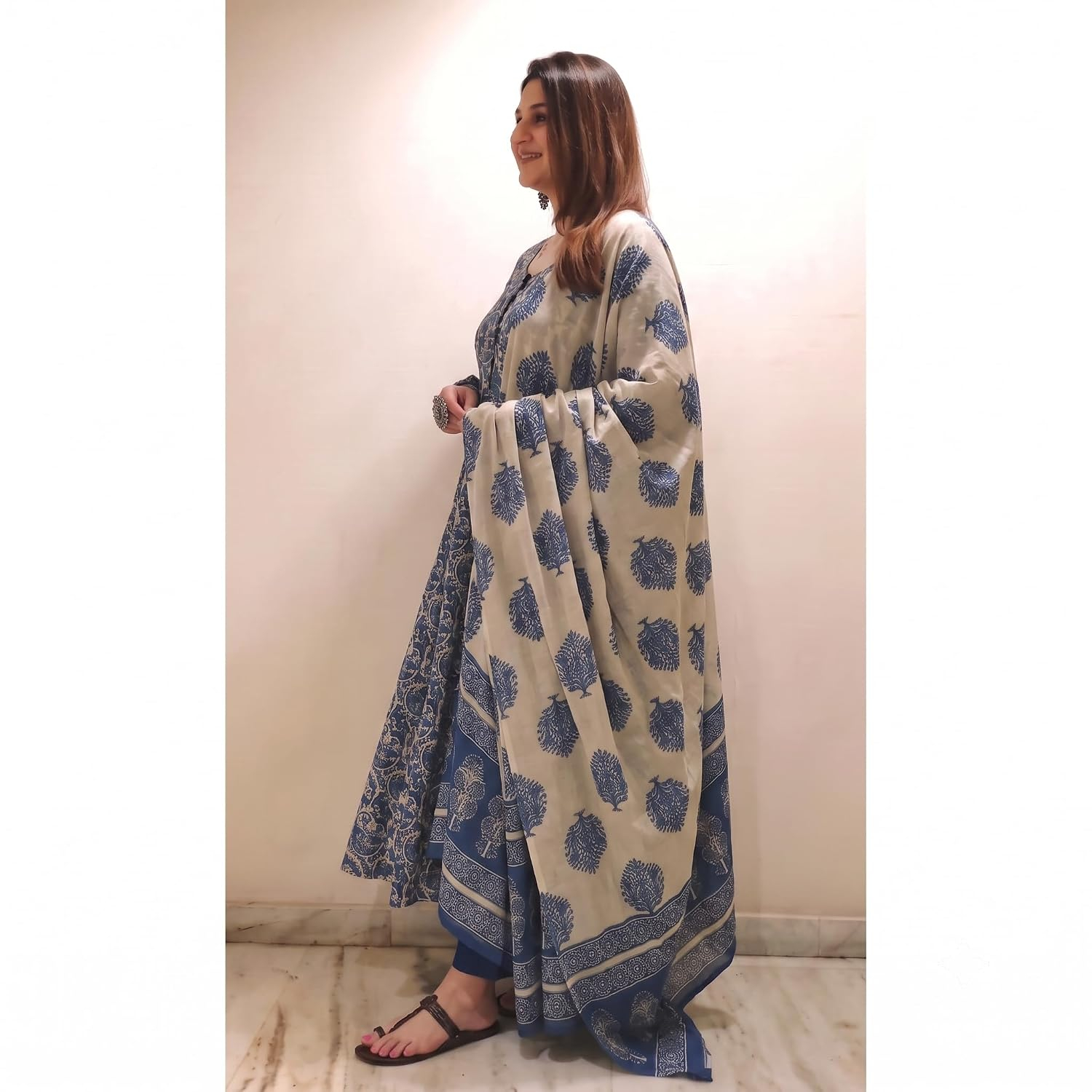 Women's Anarkali Kurta Set with Dupatta - Image 12