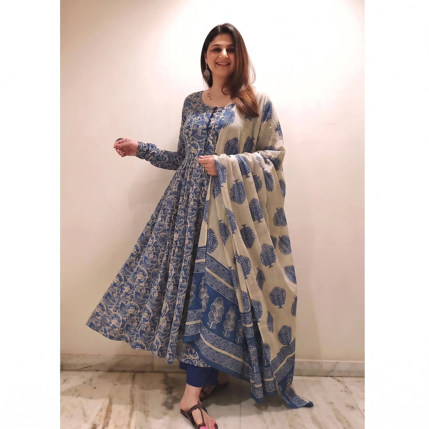 Women's Anarkali Kurta Set with Dupatta - Image 13