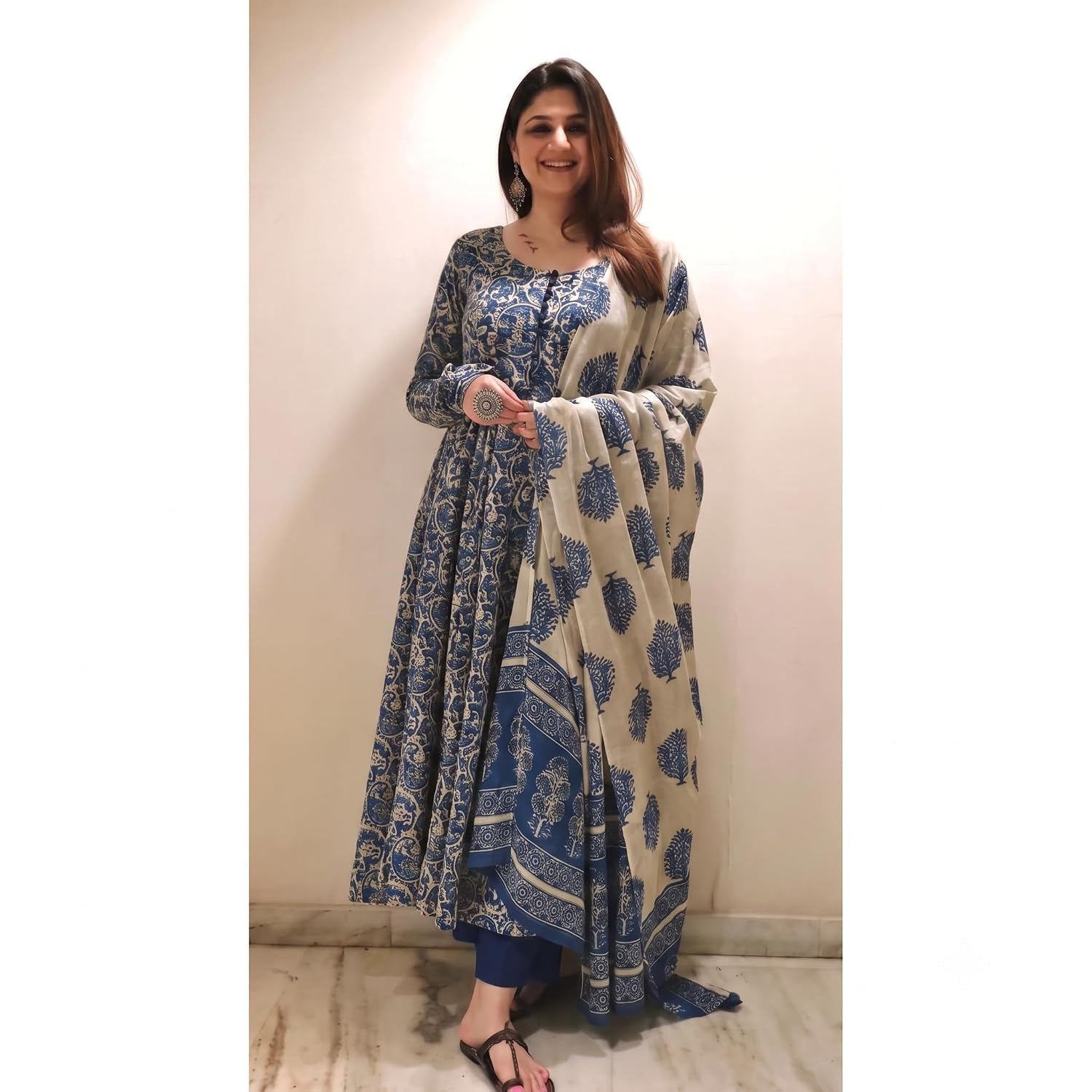 Women's Anarkali Kurta Set with Dupatta - Image 14