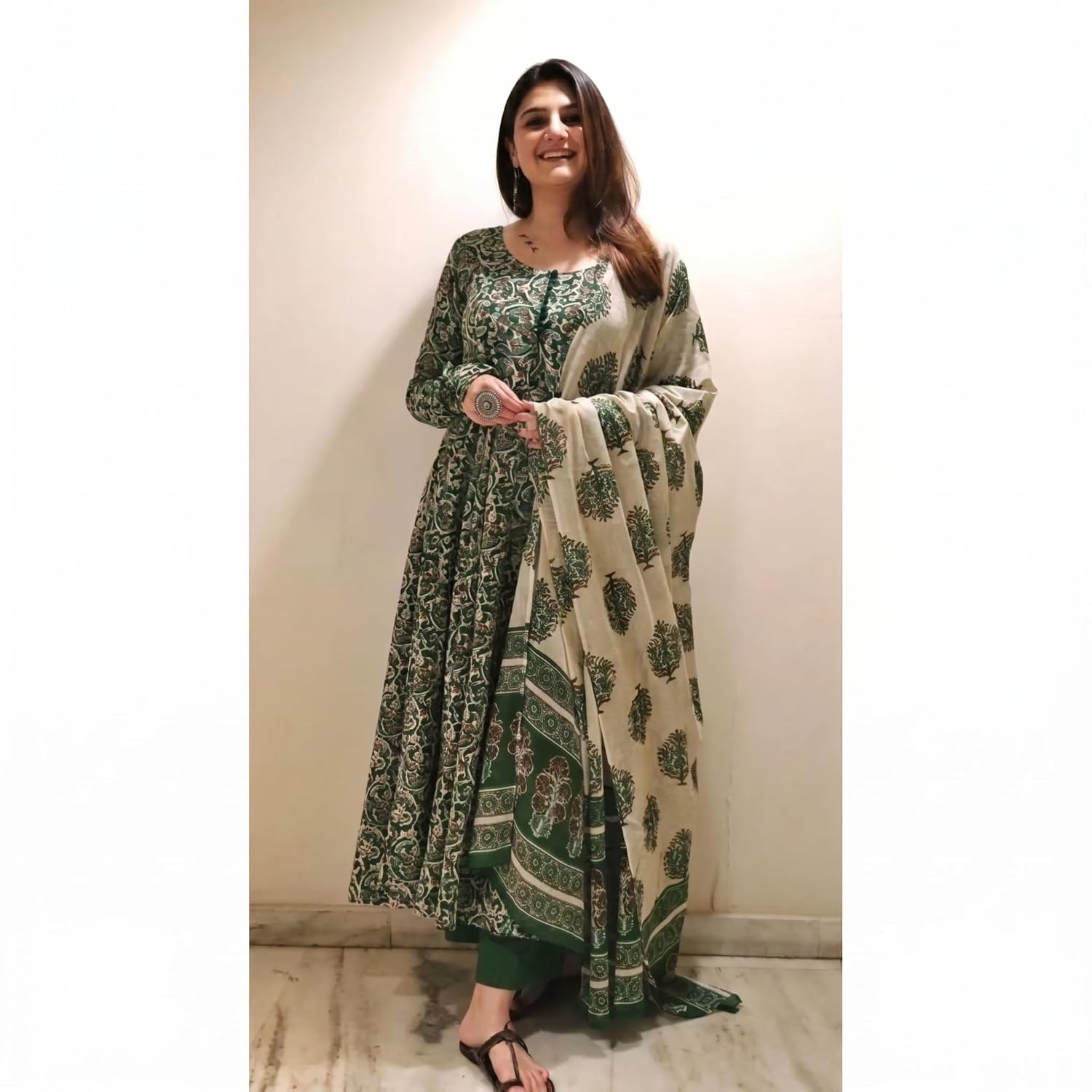 Women's Anarkali Kurta Set with Dupatta - Image 33