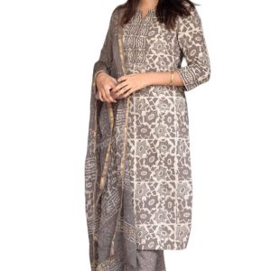 Women's Straight Kurta Set with Dupatta - Style 6