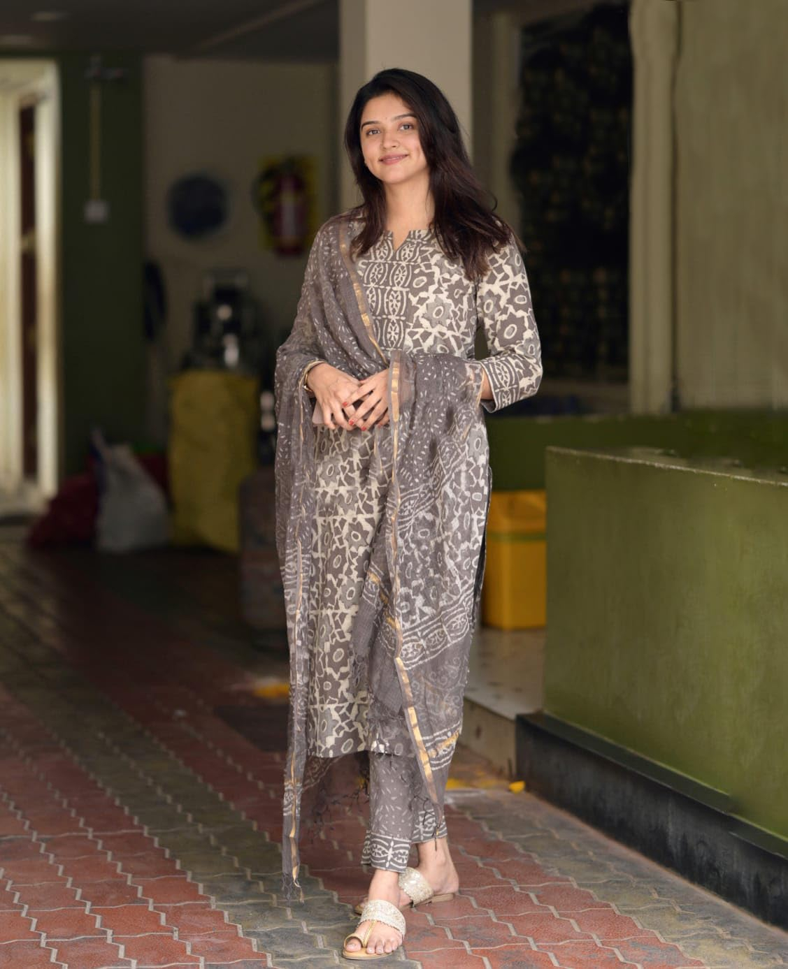 Women's Straight Kurta Set with Dupatta - Style 6 - Image 8