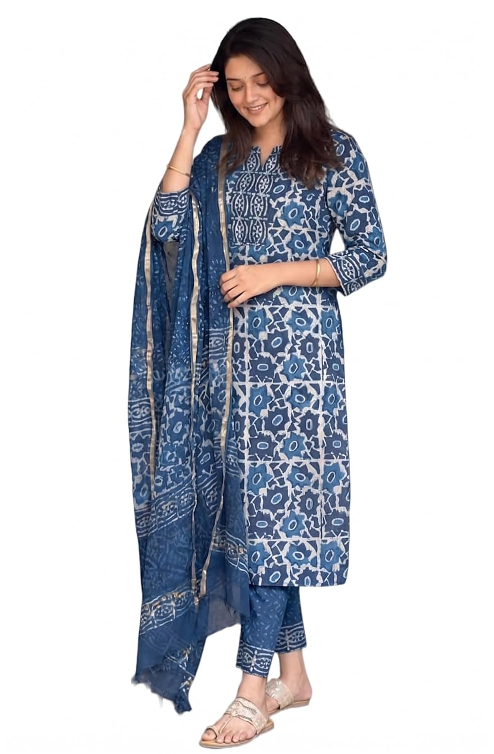 Women's Straight Kurta Set with Dupatta - Style 6 - Image 18