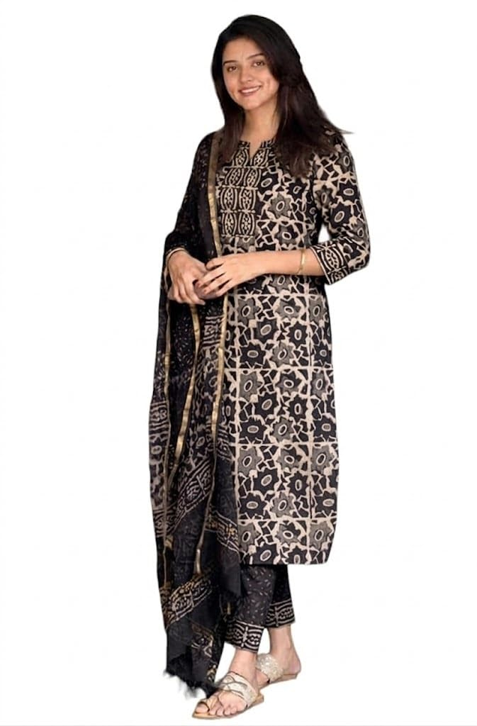 Women's Straight Kurta Set with Dupatta - Style 5 - Image 2