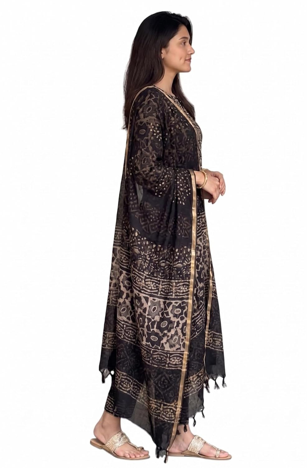 Women's Straight Kurta Set with Dupatta - Style 5 - Image 5