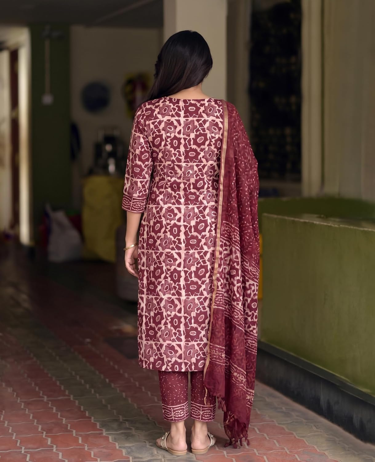 Women's Straight Kurta Set with Dupatta - Style 5 - Image 11