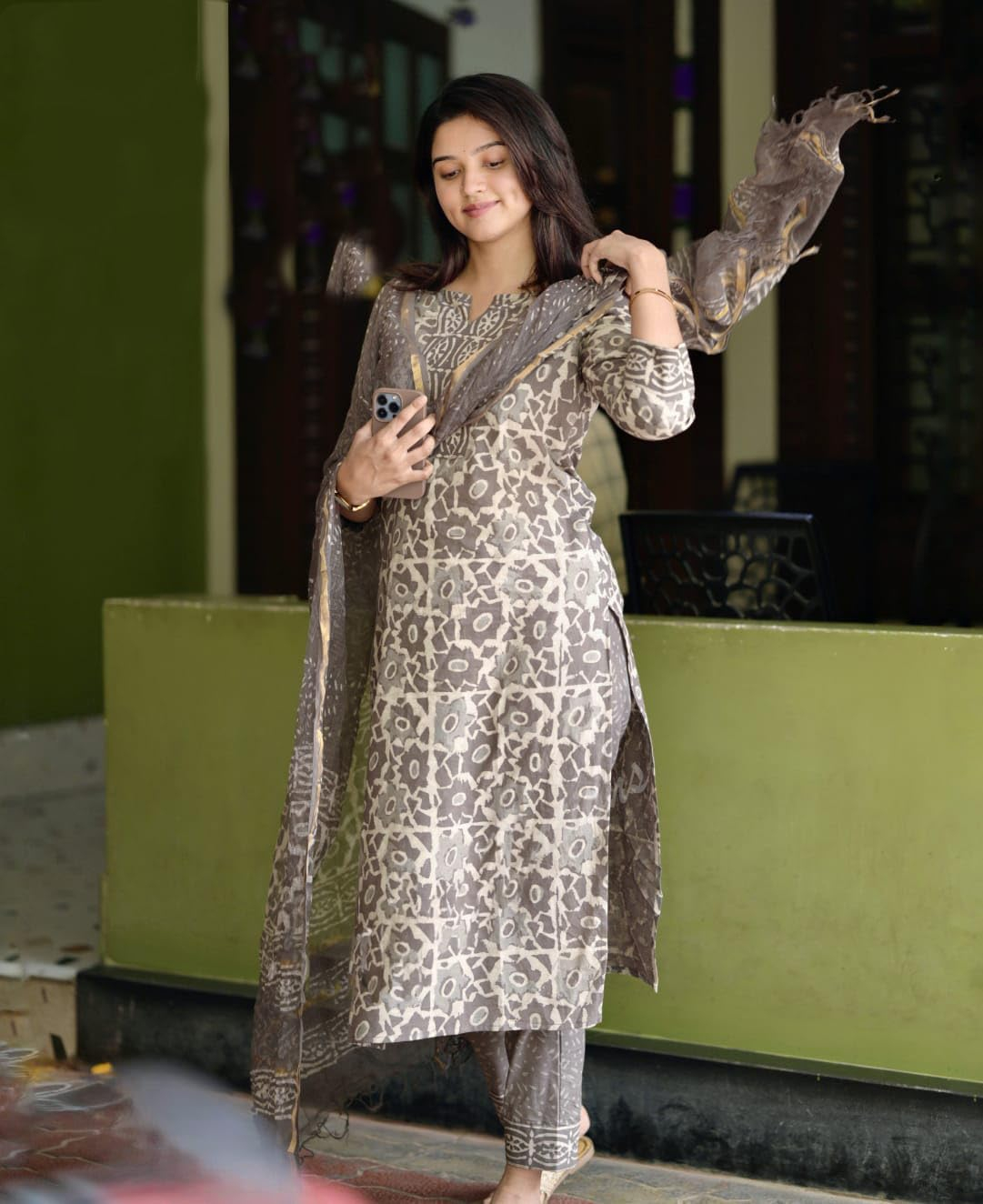 Women's Straight Kurta Set with Dupatta - Style 5 - Image 36