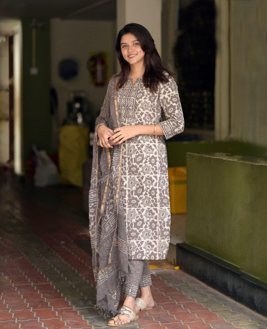 Women's Straight Kurta Set with Dupatta - Style 5 - Image 38