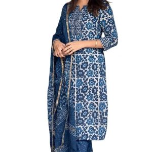 Women's Straight Kurta Set with Dupatta - Style 4