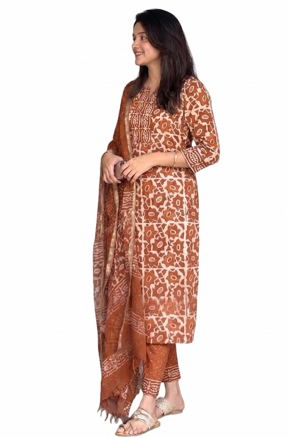 Women's Straight Kurta Set with Dupatta - Style 4 - Image 26