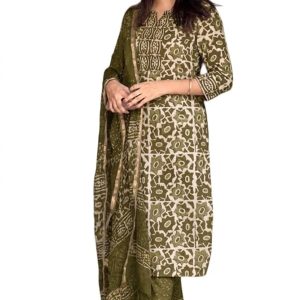 Women's Straight Kurta Set with Dupatta - Style 3
