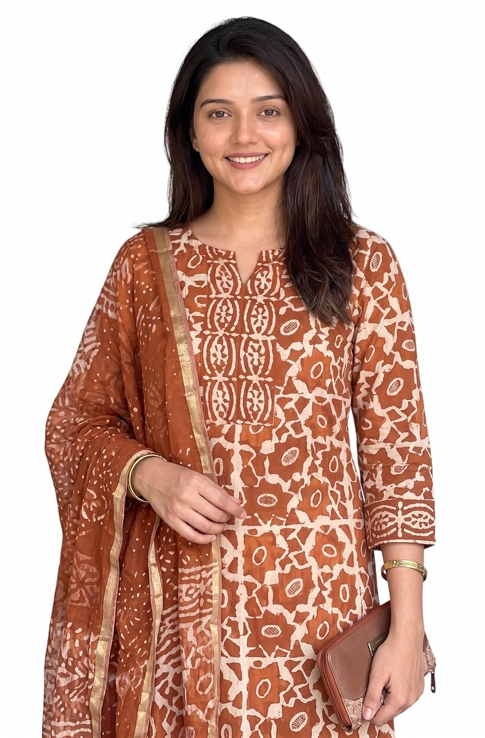 Women's Straight Kurta Set with Dupatta - Style 3 - Image 29