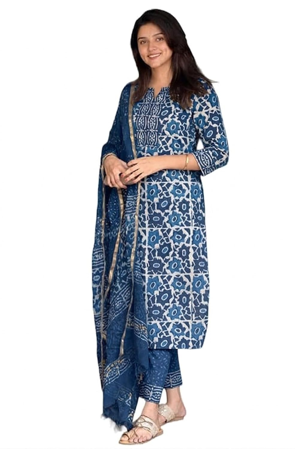Women's Straight Kurta Set with Dupatta - Style 2 - Image 7