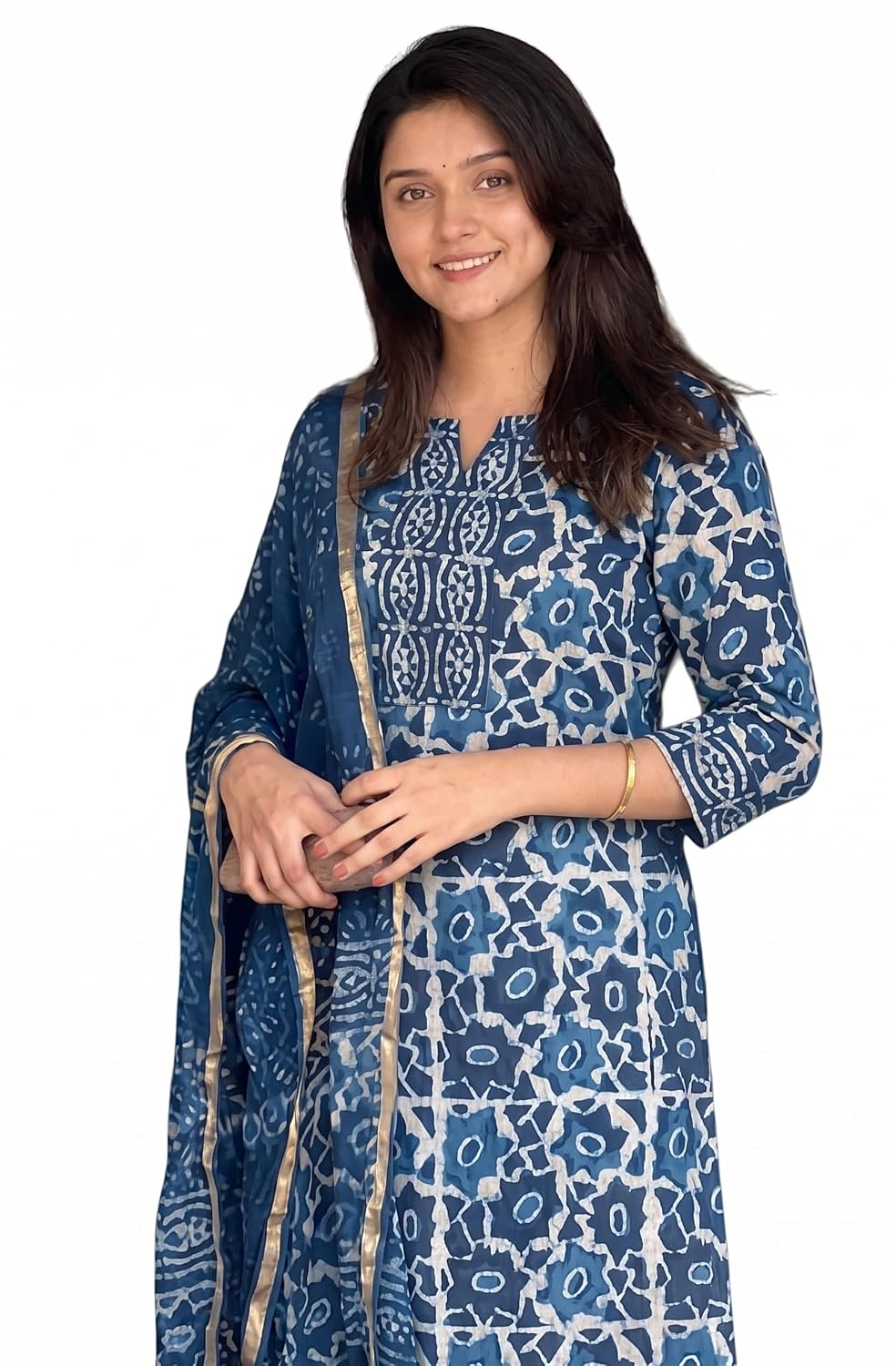 Women's Straight Kurta Set with Dupatta - Style 2 - Image 8