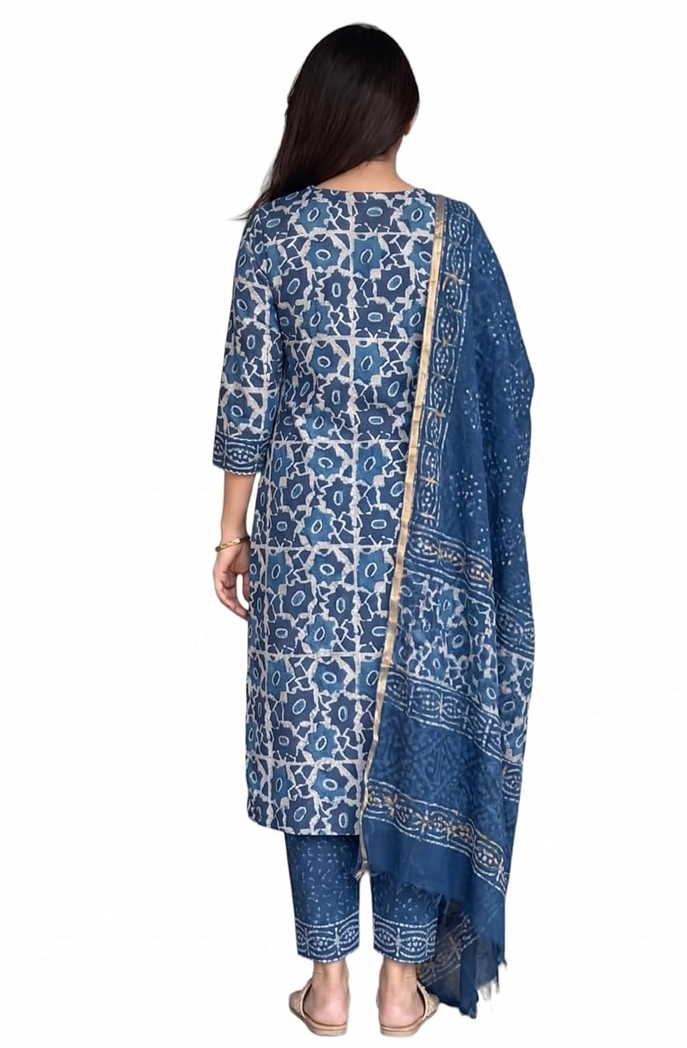 Women's Straight Kurta Set with Dupatta - Style 2 - Image 10