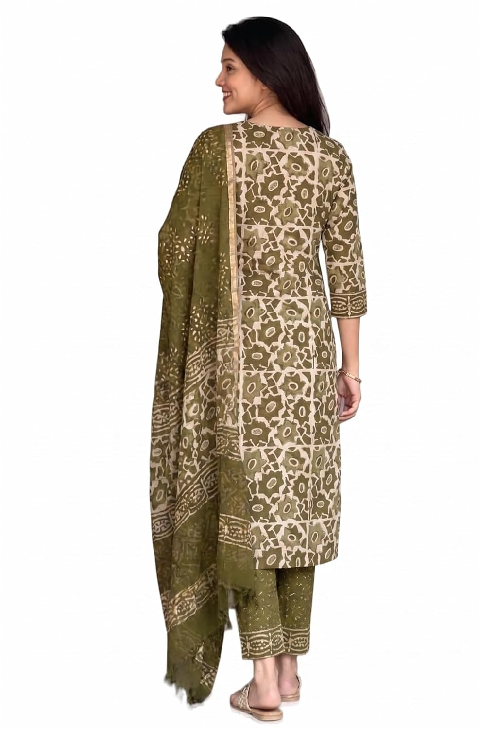 Women's Straight Kurta Set with Dupatta - Style 2 - Image 31