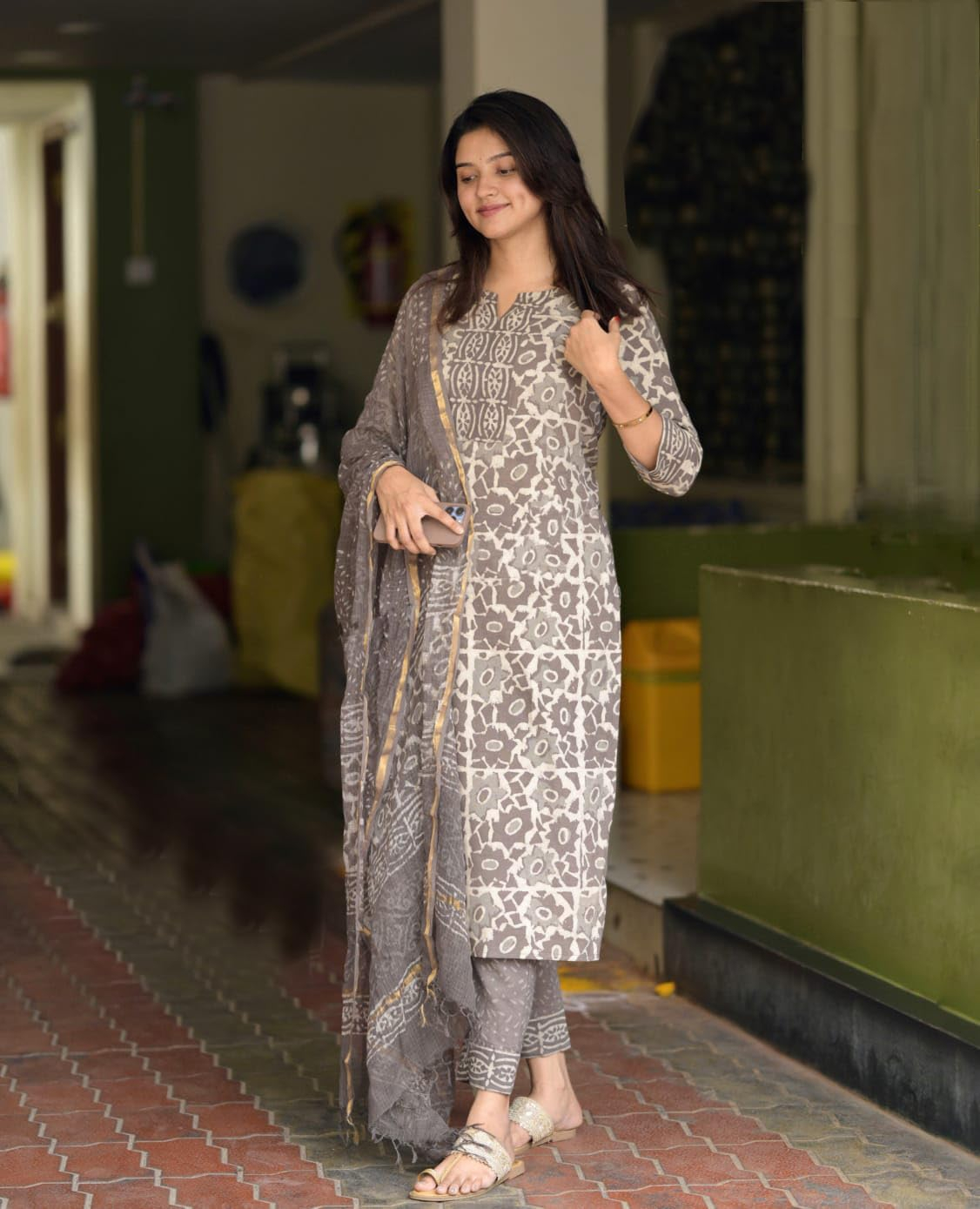 Women's Straight Kurta Set with Dupatta - Style 2 - Image 37
