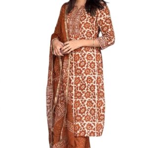 Women's Straight Kurta Set with Dupatta