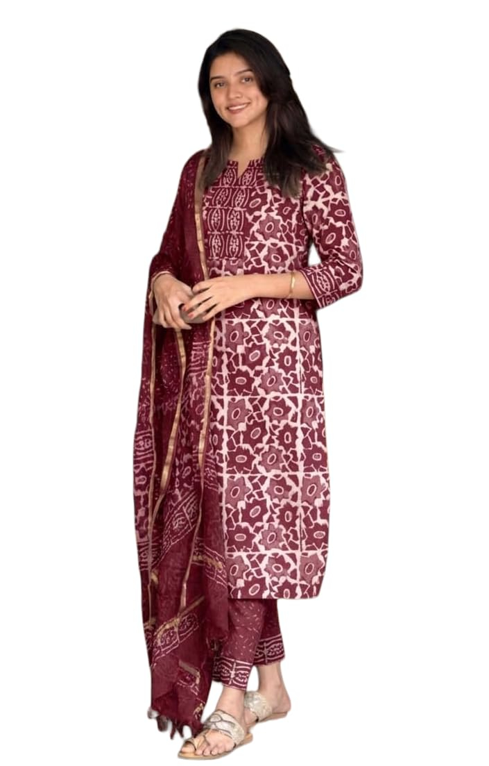 Women's Straight Kurta Set with Dupatta - Image 7
