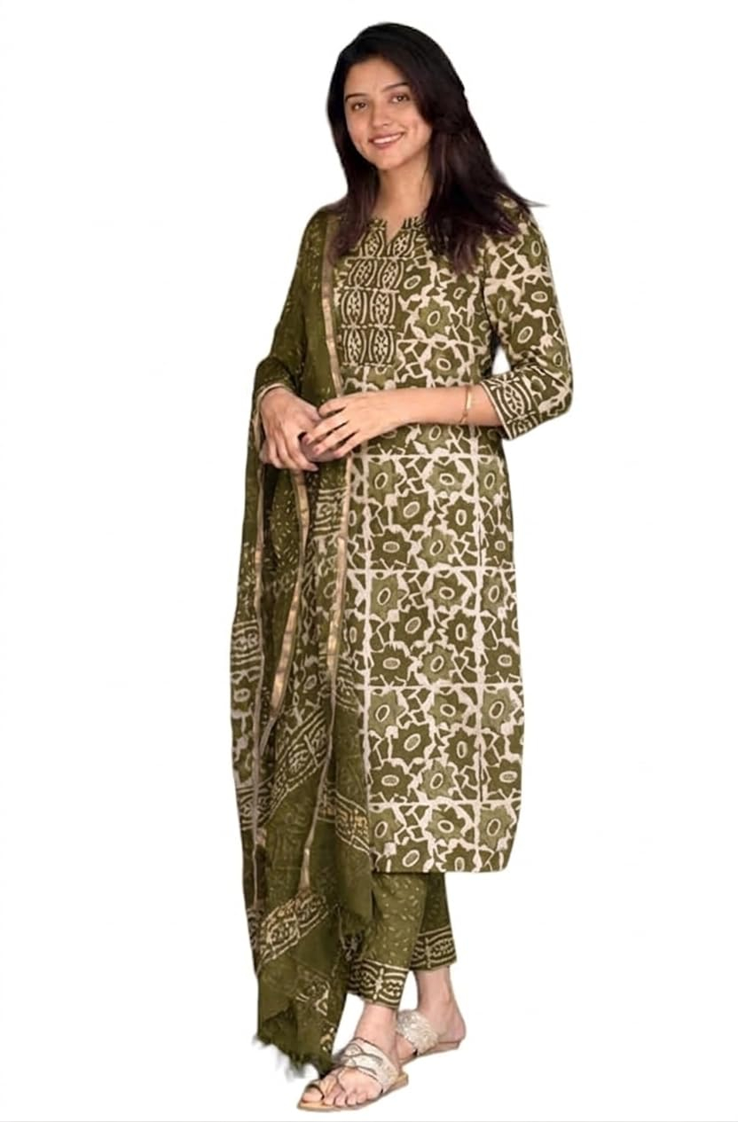 Women's Straight Kurta Set with Dupatta - Image 29