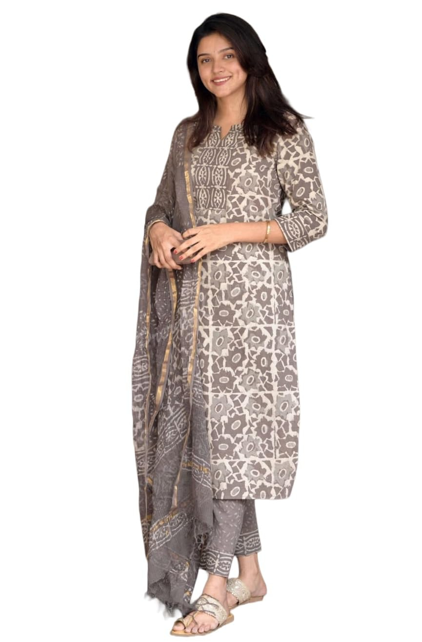 Women's Straight Kurta Set with Dupatta - Image 33