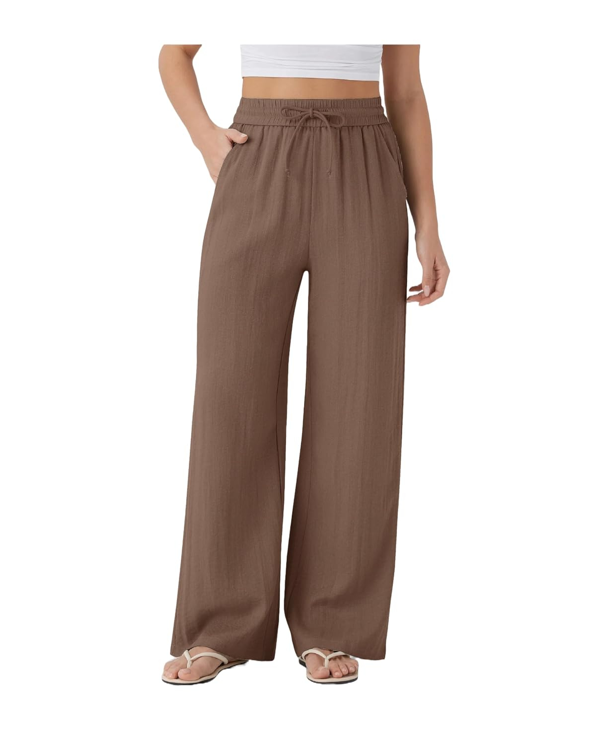 Nermosa High-Waist Korean Trousers with Wide Baggy Fit - Image 2
