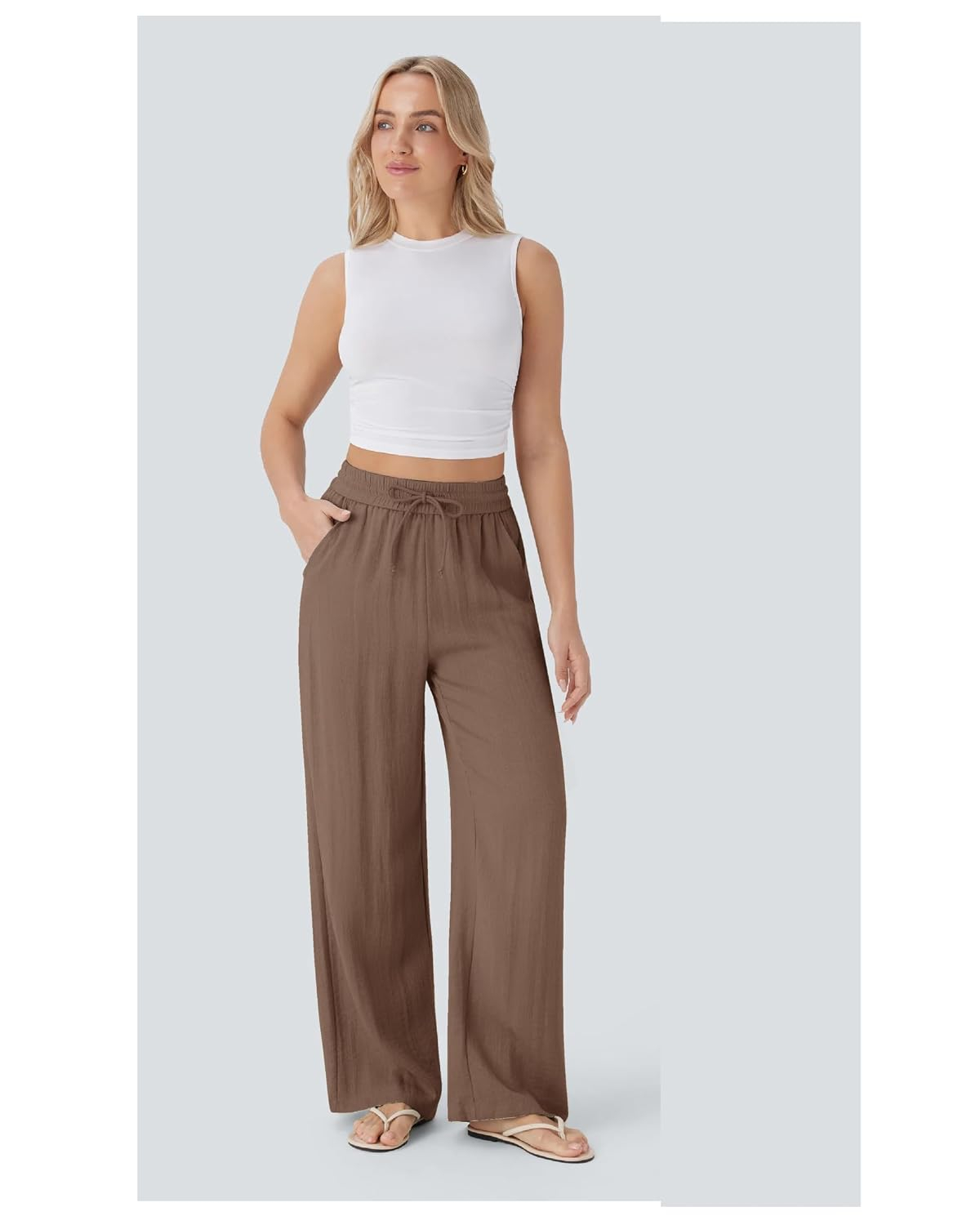 Nermosa High-Waist Korean Trousers with Wide Baggy Fit - Image 4