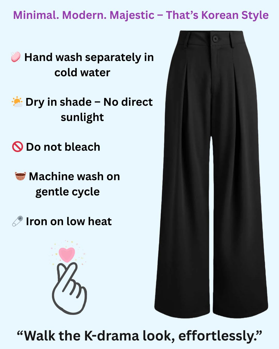 Nermosa High-Waist Korean Trousers with Wide Baggy Fit - Image 8