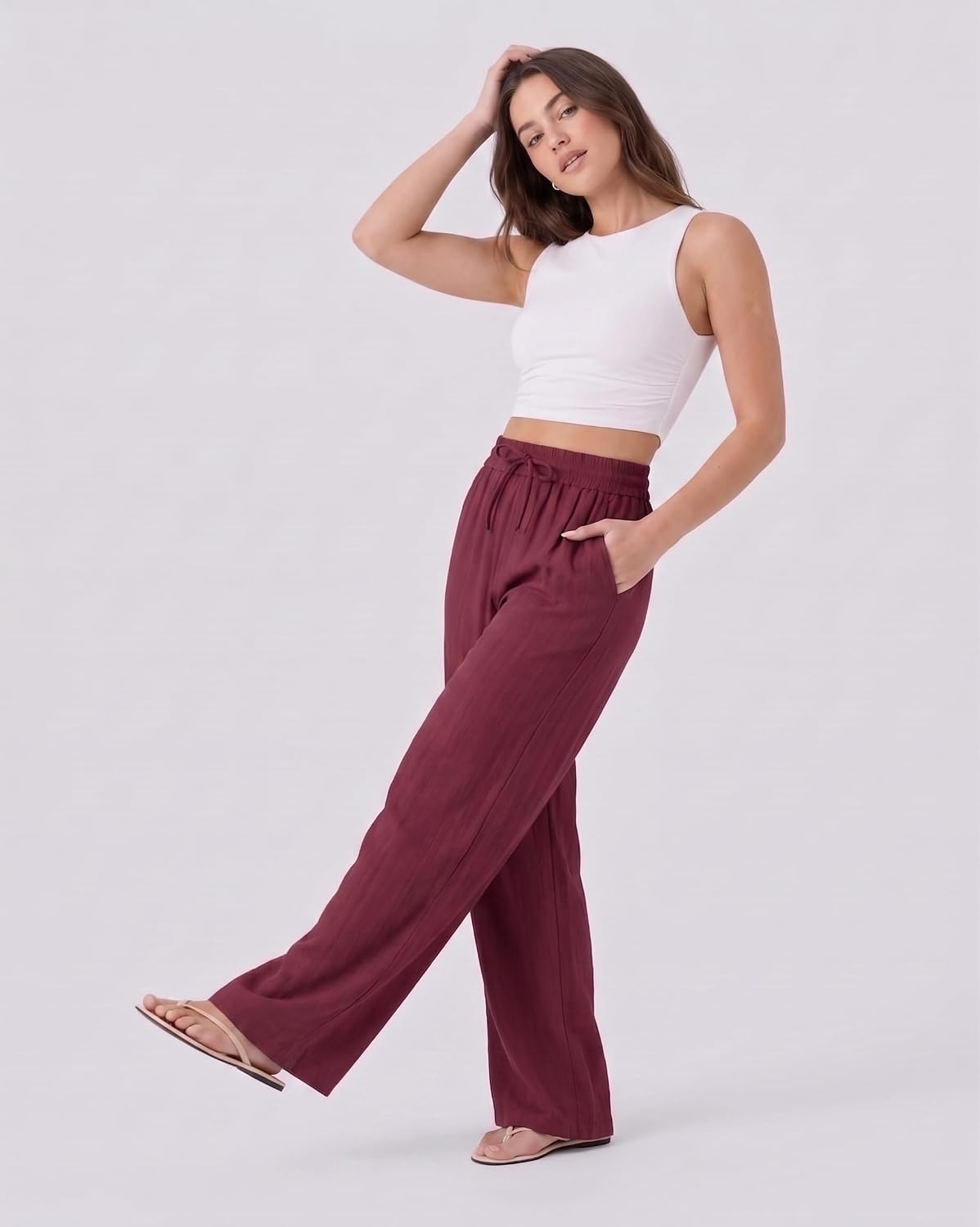 Nermosa High-Waist Korean Trousers with Wide Baggy Fit - Image 14