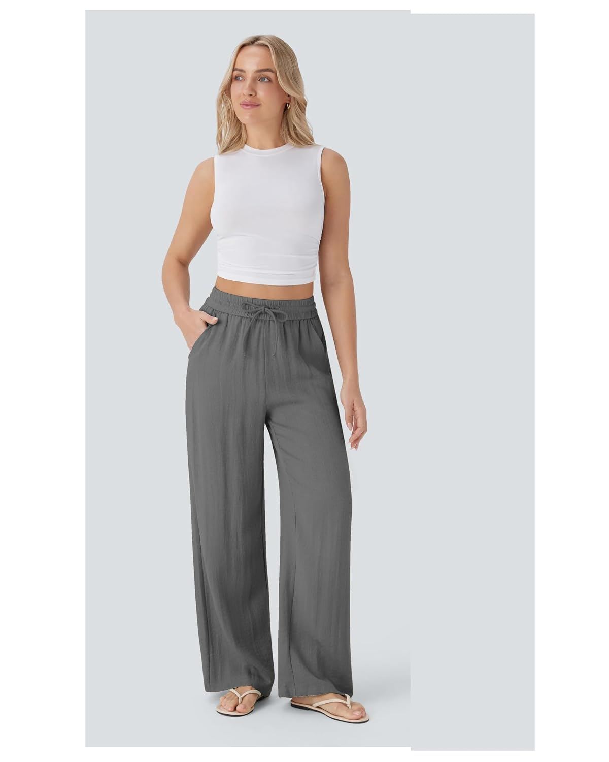 Nermosa High-Waist Korean Trousers with Wide Baggy Fit - Image 36