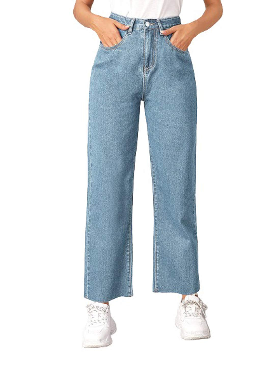 Women's Light-Wash High-Rise Flared Jeans - Image 2
