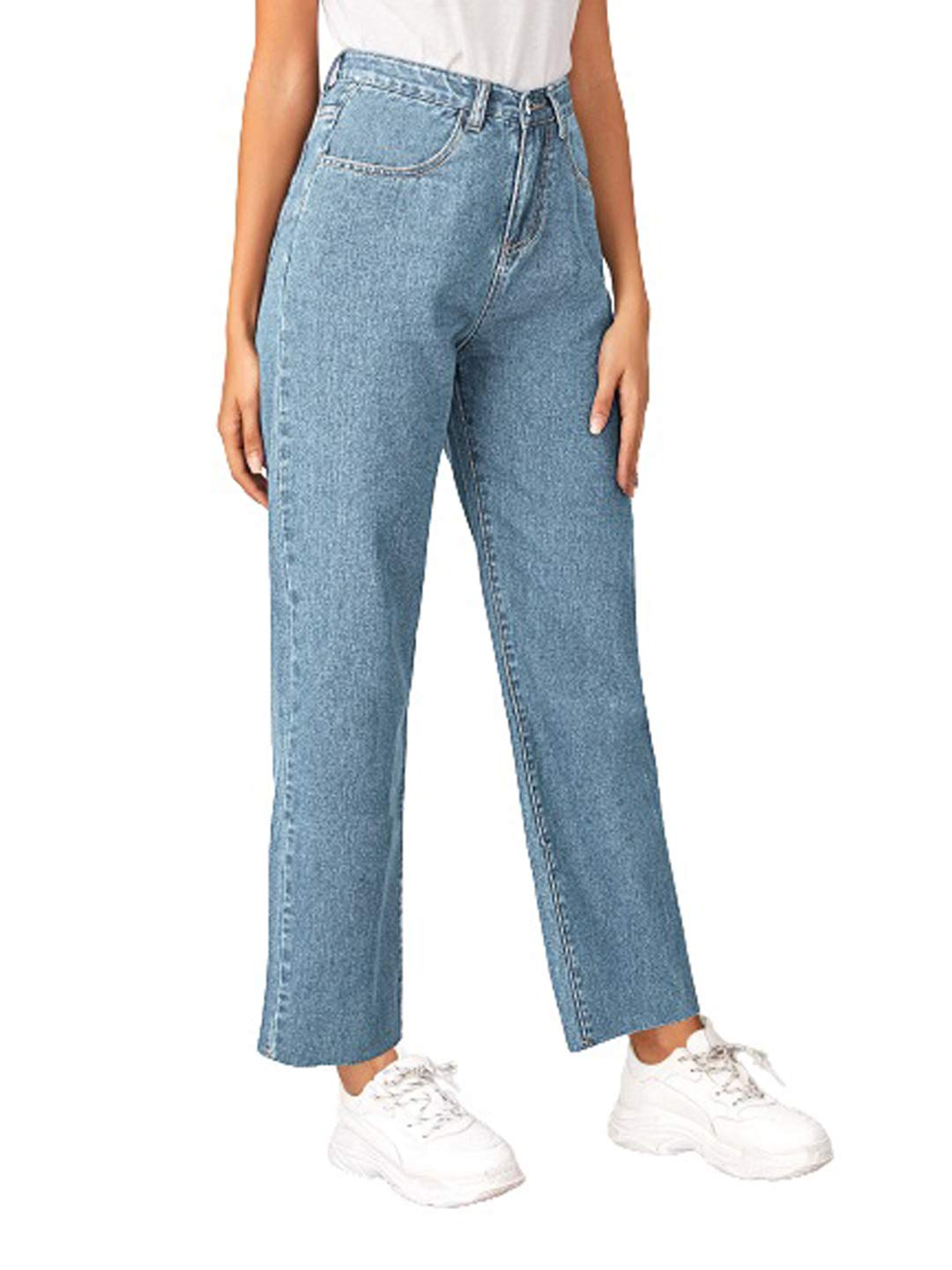 Women's Light-Wash High-Rise Flared Jeans - Image 3