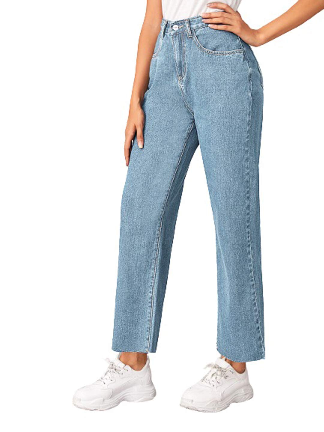 Women's Light-Wash High-Rise Flared Jeans - Image 5