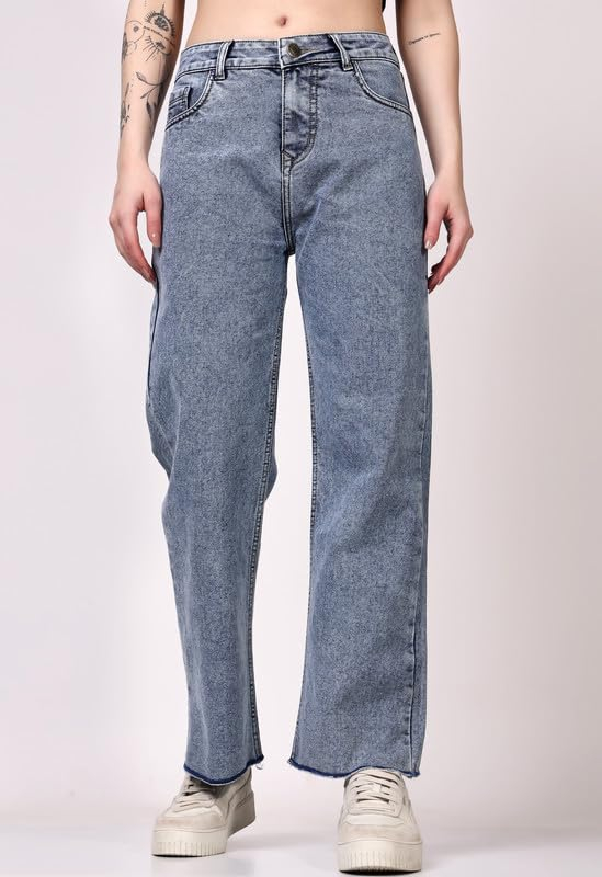 Women's Light-Wash Low-Rise Loose Straight-Leg Jeans - Image 2