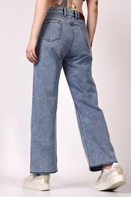 Women's Light-Wash Low-Rise Loose Straight-Leg Jeans - Image 3