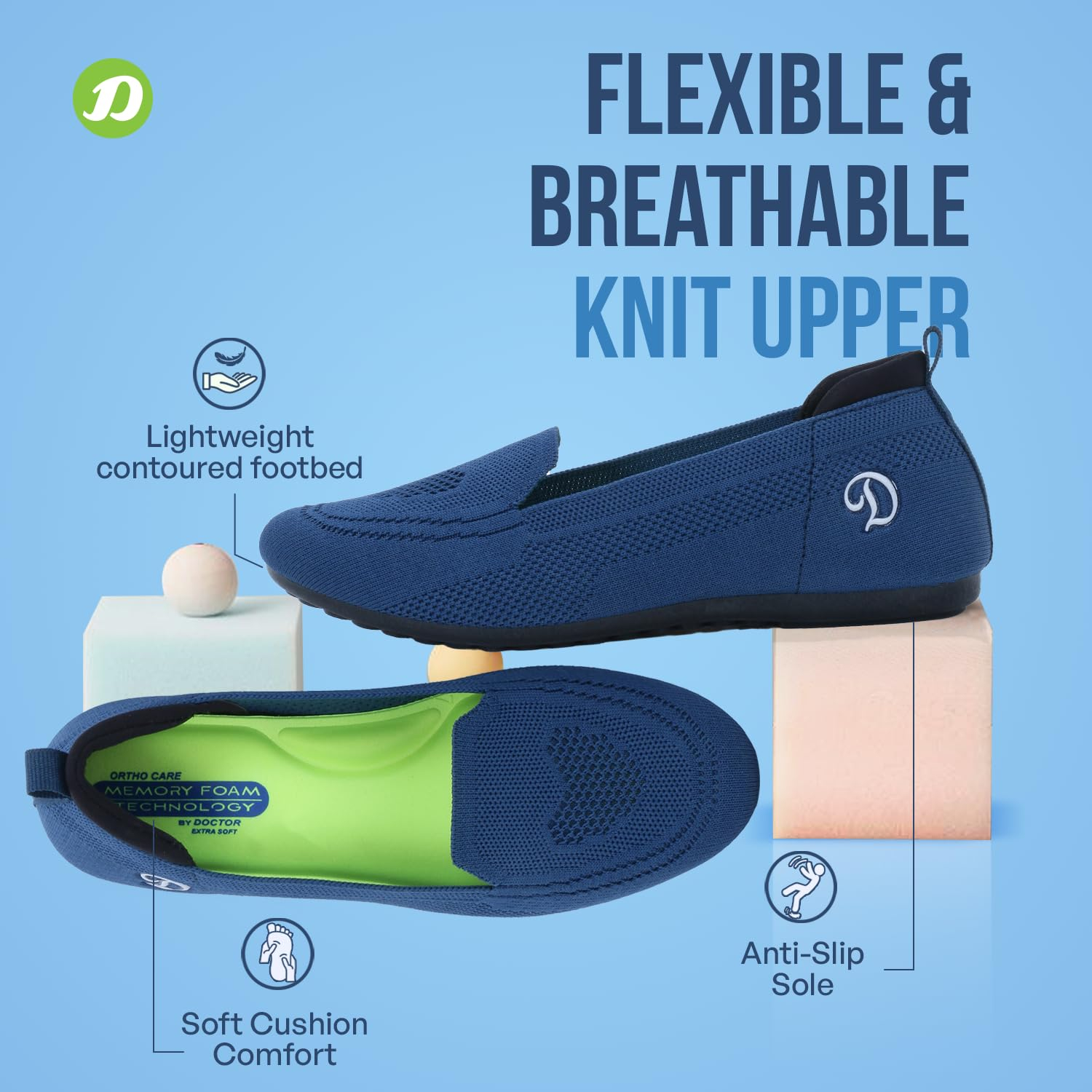 Doctor Extra Soft Women’s Memory Foam Walking Shoes - Style 5 - Image 5
