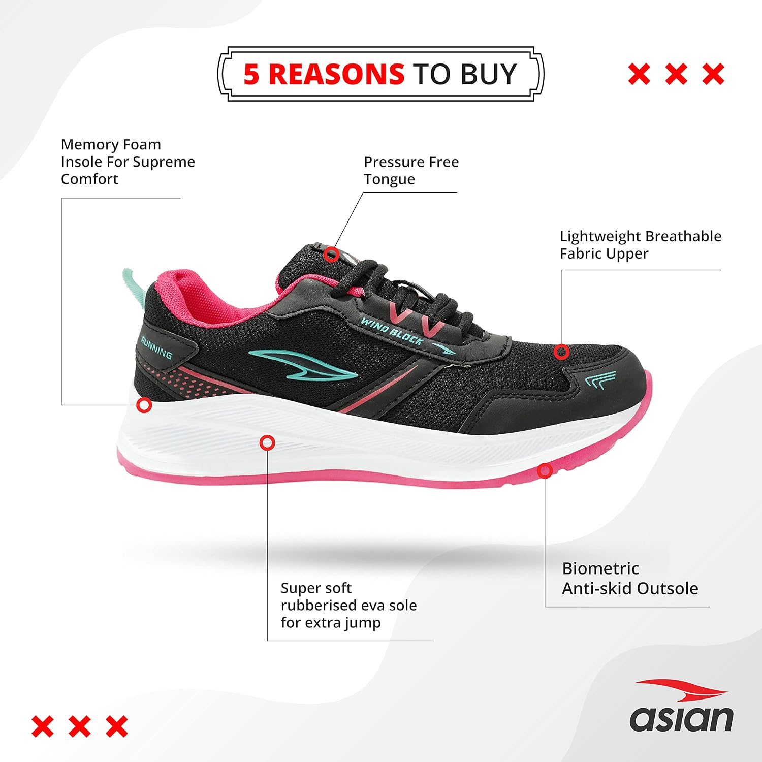 ASIAN Women’s Lightweight Sports Sneakers - Style 5 - Image 36