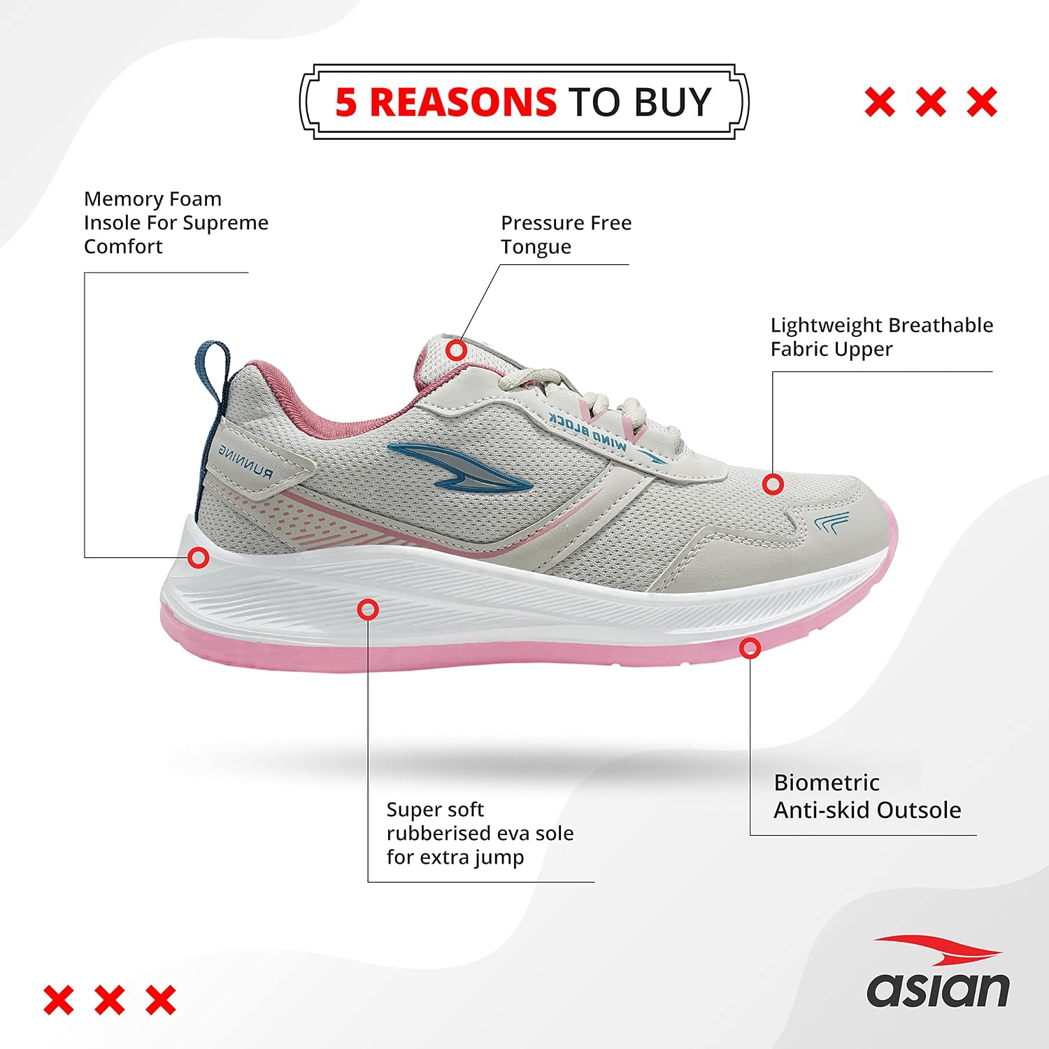 ASIAN Women’s Lightweight Sports Sneakers - Style 4 - Image 25
